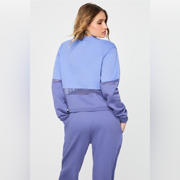 Yitty Cozy Fleece Mesh-Paneled Sweatshirt - Size XL - Picture 3 of 5